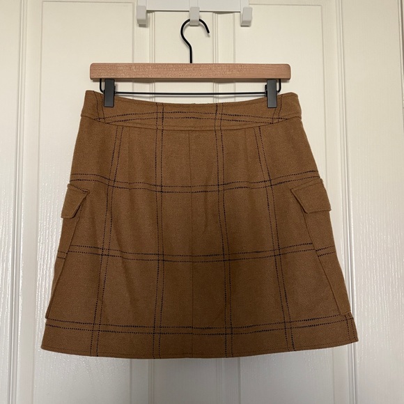 Madewell (Re)sourced Zip-Front Mini Skirt in Windowpane - Picture 5 of 8